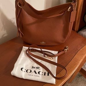 Cognac Coach Sutton Hobo - Like New